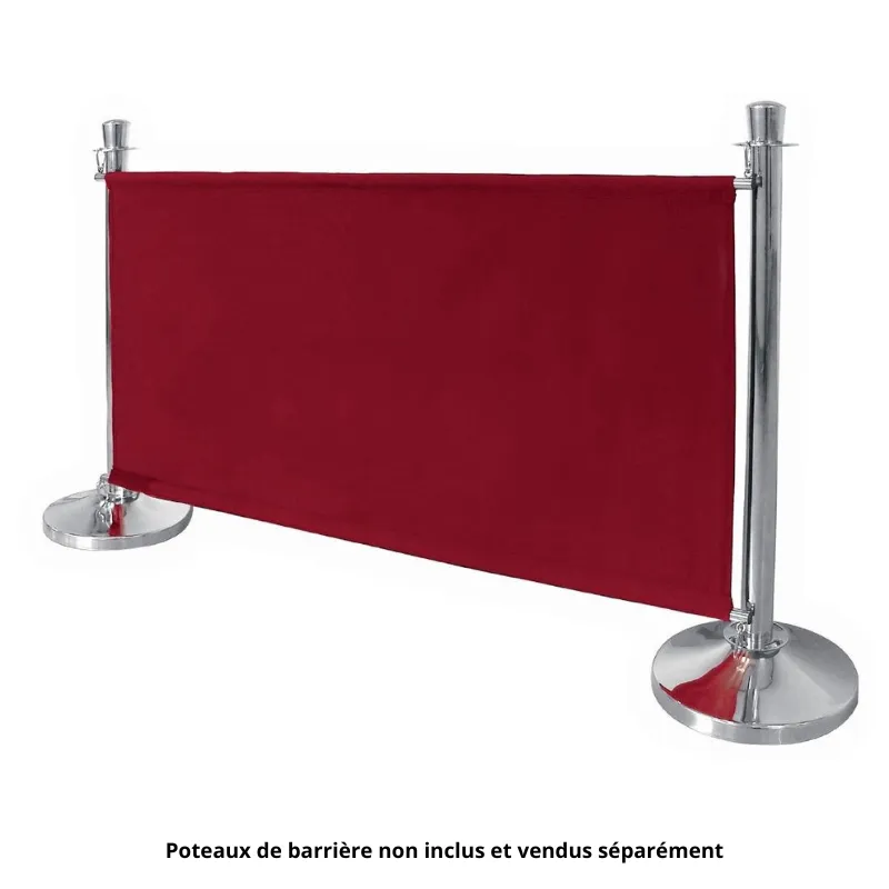 Barriera In Tela Rossa E Fissaggi