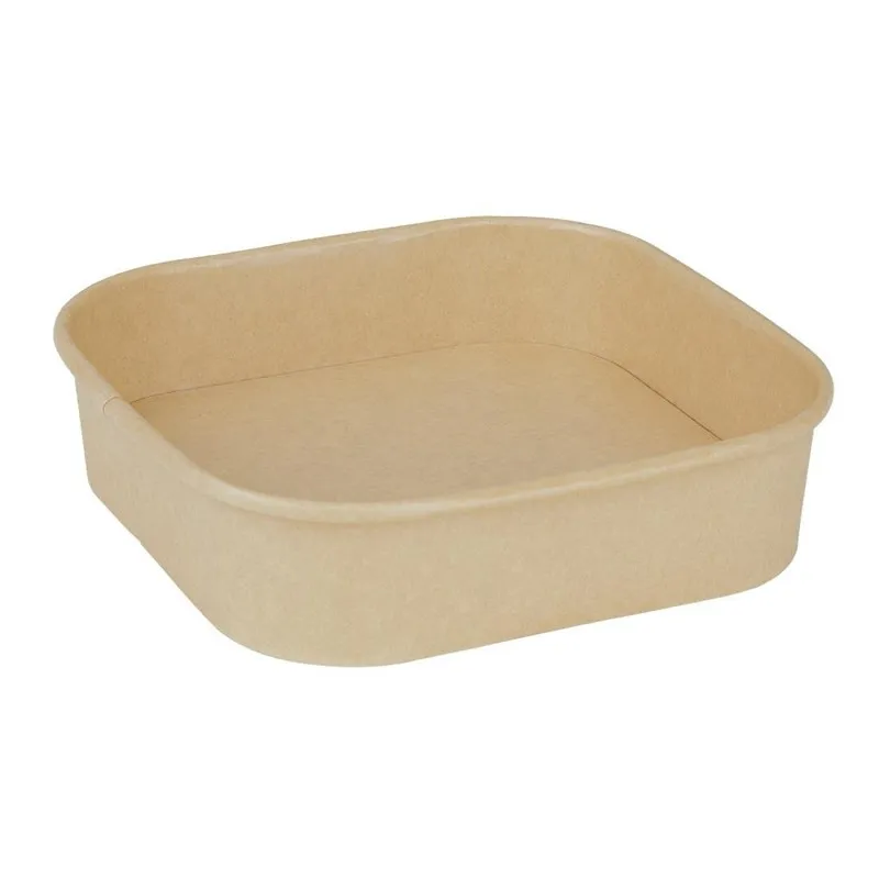 Barquettes Carrées Recyclable 750 ml - Lot de 300