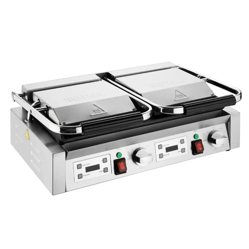 Grill Panini Doppio - Piastre Lisce e Rigate