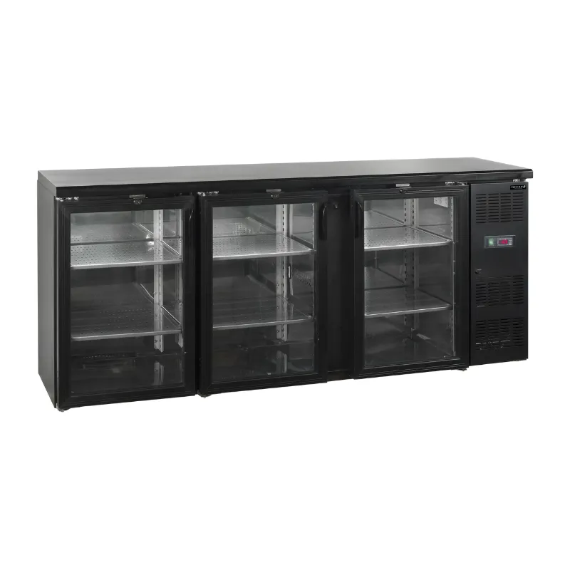 Retrobar Refrigerato - 3 Porte a Vetro Battenti - 442 L