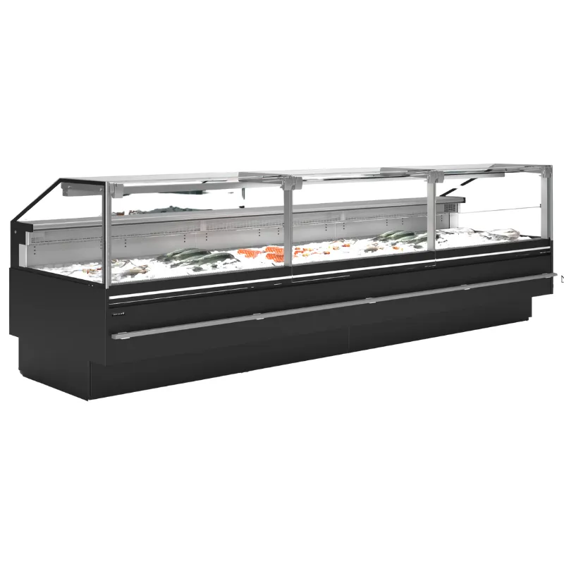 Vetrina di Servizio Premium per Pesce Fresco - 1000 W