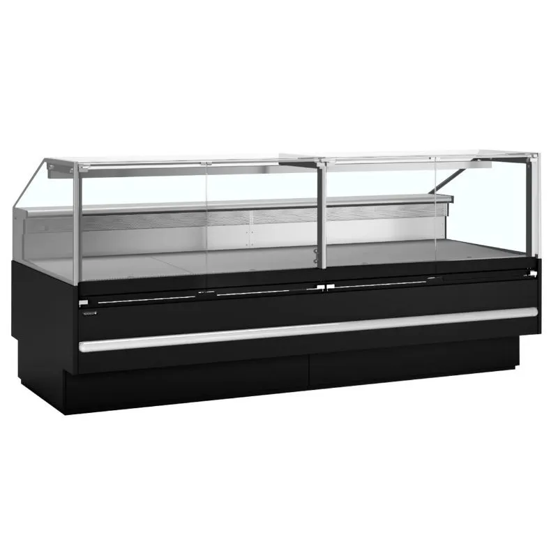 Vetrina Refrigerata da Supermercato Nera - 627 L