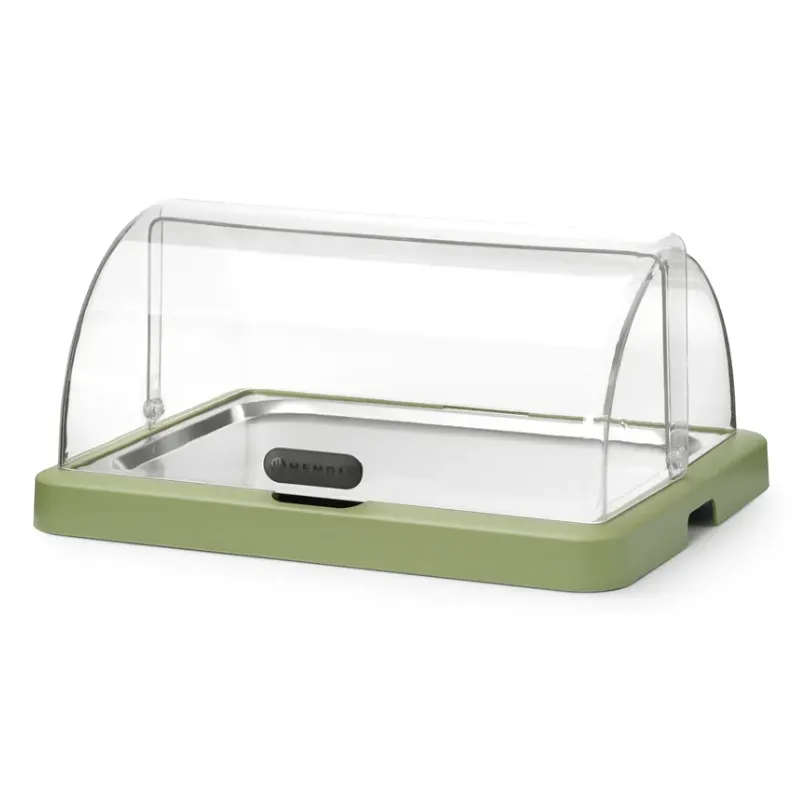Vetrina Buffet con Coperchio Scorrevole UNIQ - Verde