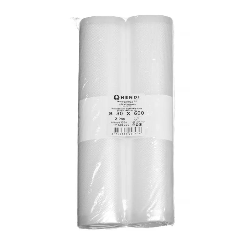 Rotolo Sacchetti Sottovuoto Goffrato - 6000 x 300 mm - Confezione da 2