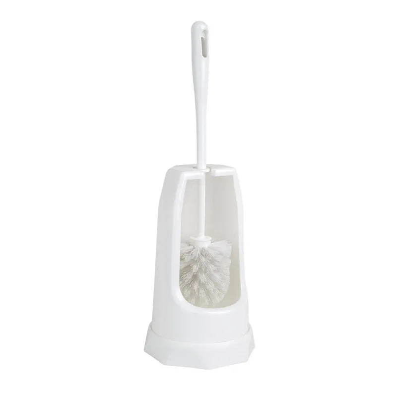 Spazzola Rotonda e Supporto WC - Bianco