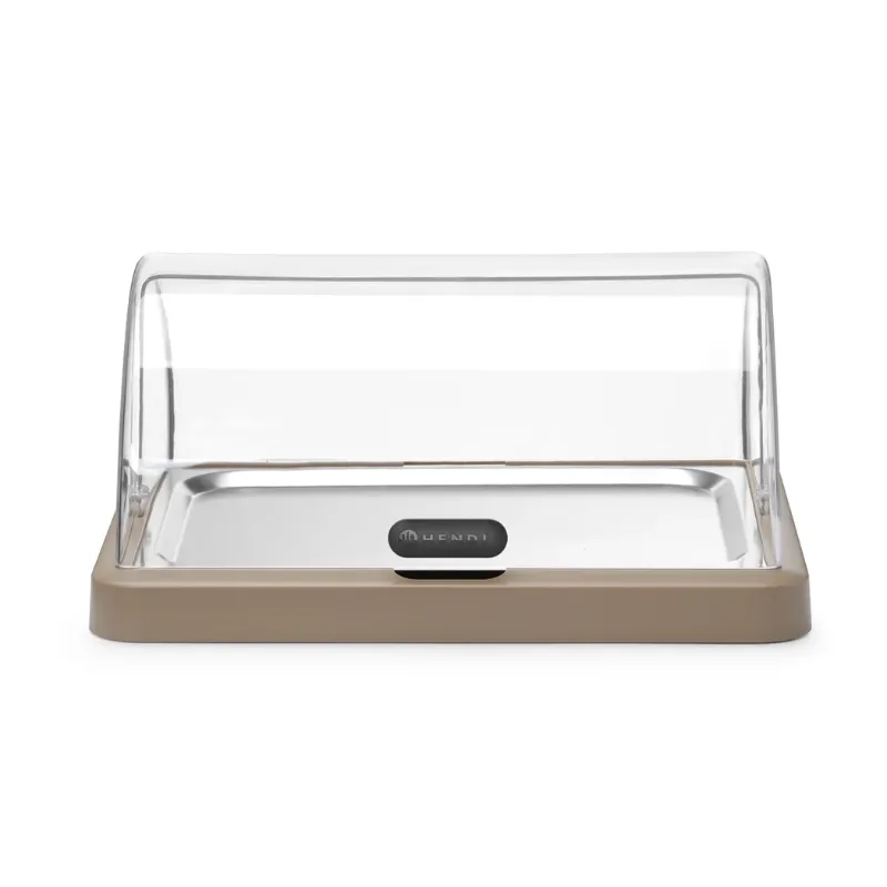 Vetrina Buffet con Coperchio Scorrevole UNIQ - Beige