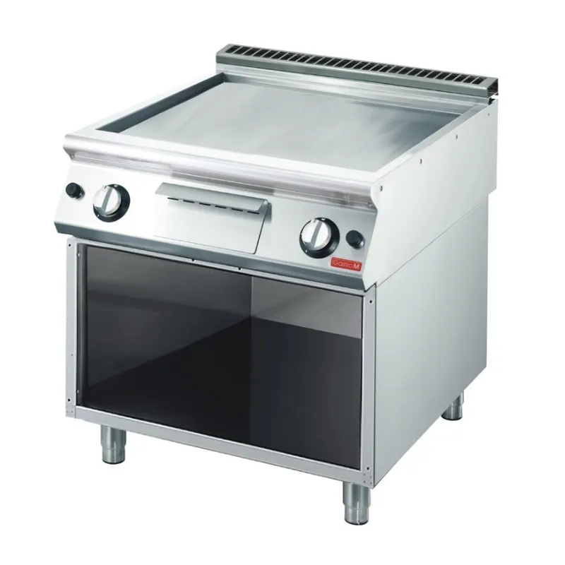 Piastra a Gas con Piastra Liscia su Mobile - 800 x 700 mm