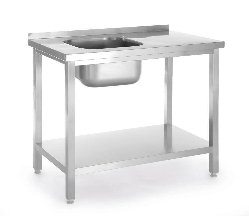 Lavello 1 Vasca a Sinistra Kitchen Line con Ripiano - P 600 x L 800 mm