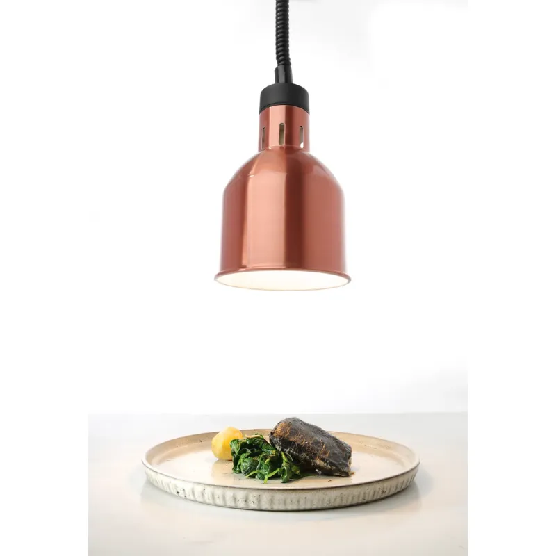 Lampada Riscaldante Cilindrica in Rame Regolabile