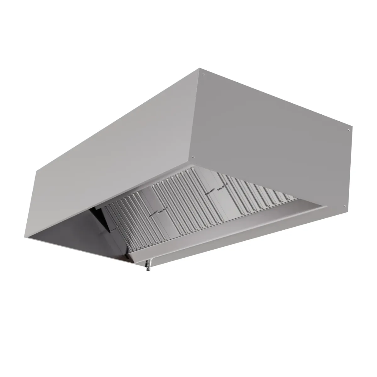 Cappa Cubica Profondità 900 con Led e Senza Motore - Lunghezza 4800