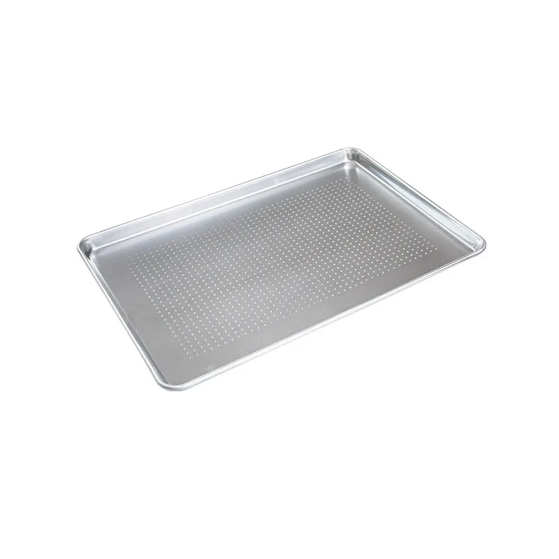 Piastra di Presentazione Forata in Alluminio 660 x 457 mm, Rettangolare, Vetrina Panetteria Pasticceria