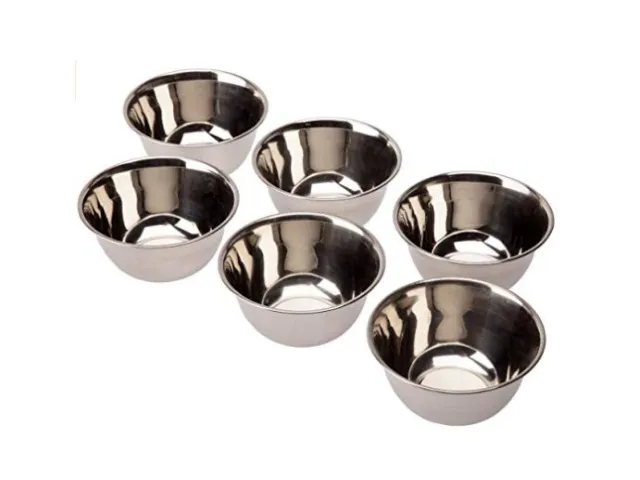 6 Bols Inox - 12 cm