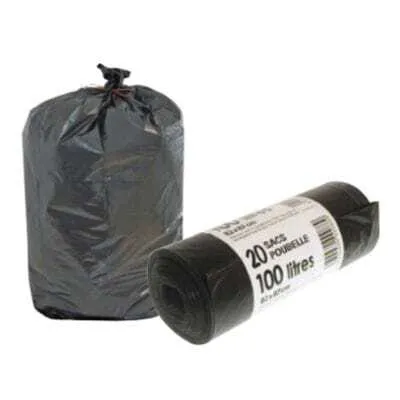 Sacchi della spazzatura - 160 L - Rotolo di 20 sacchi