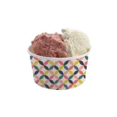 Contenitore per Gelato e Dessert da 90 ml - Formato Piccolo - Eco-sostenibile - Lotto da 50