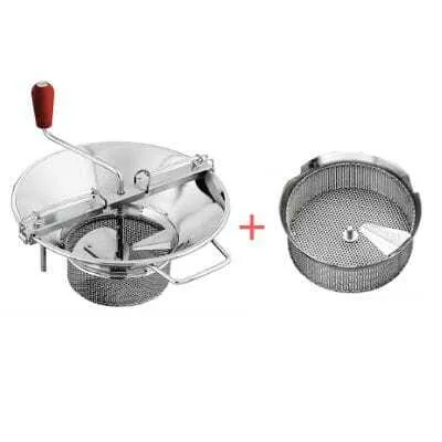 Pack Moulin à Légumes N°5 Acciaio Stagnato - Griglia Ø 2 mm