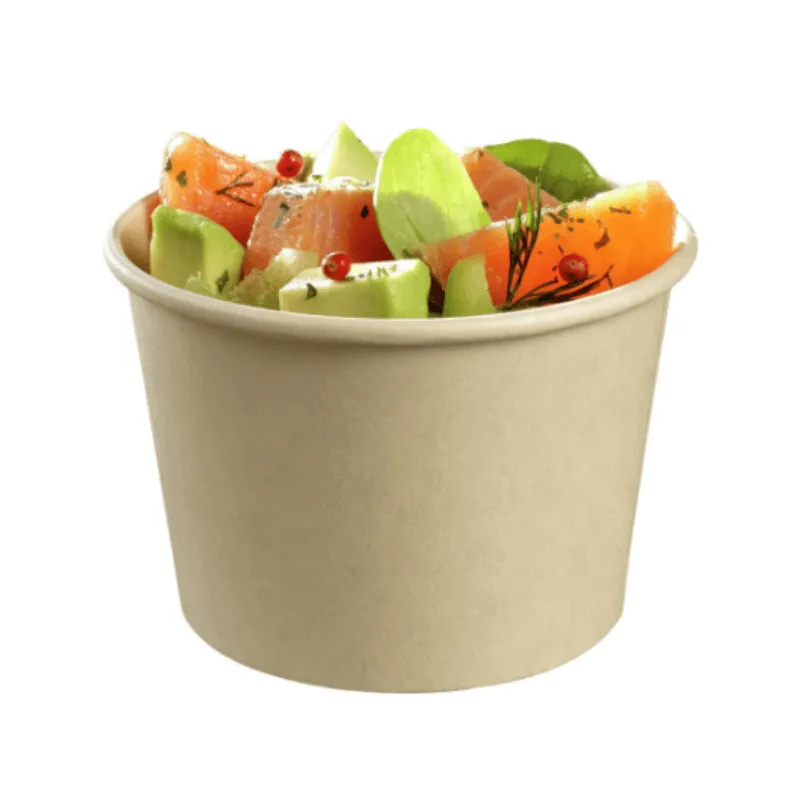Vaso in Fibra di Bambù Ø 100 mm - 350 ml - Eco-sostenibile - Lotto da 50