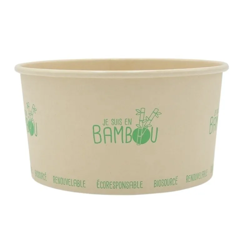 Ciotola per insalata in bambù - 1000 ml - Lotto da 50