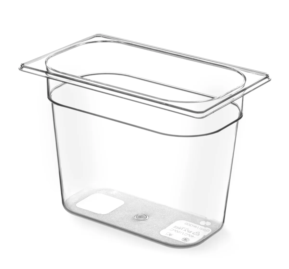 Bacinella Gastronorm GN 1/4 in Plastica Tritan - Profondità 65 mm - 1,8 L