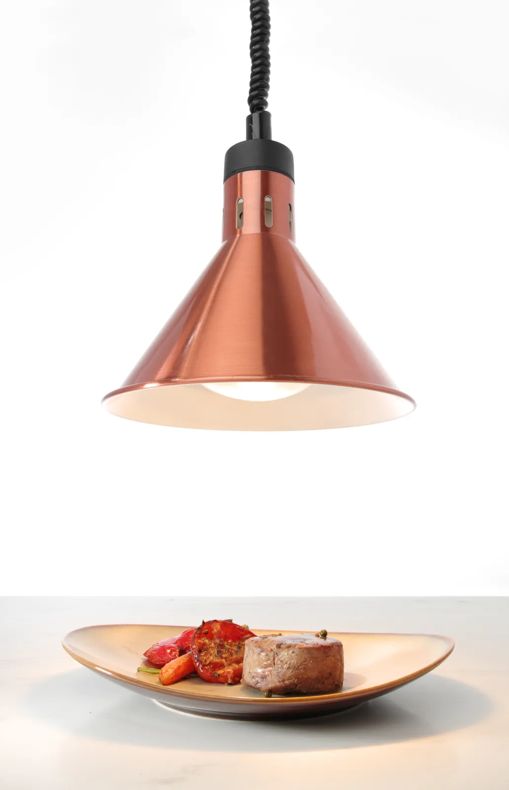 Lampada Riscaldante Conica in Rame Regolabile