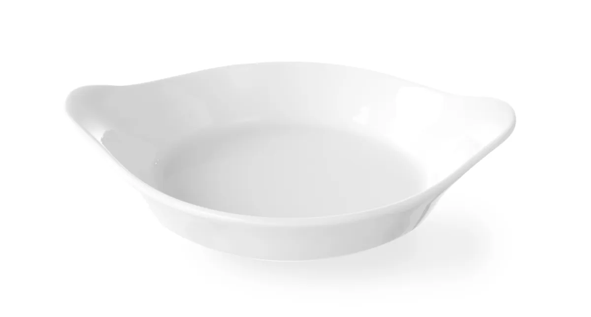 Plat à Four Rond en Porcelaine - 186 x 152 mm