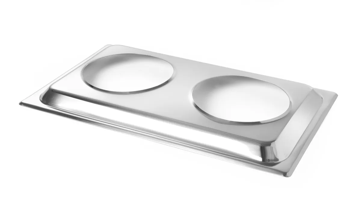 Piatto-Supporto per 2 Vaschette Bagnomaria