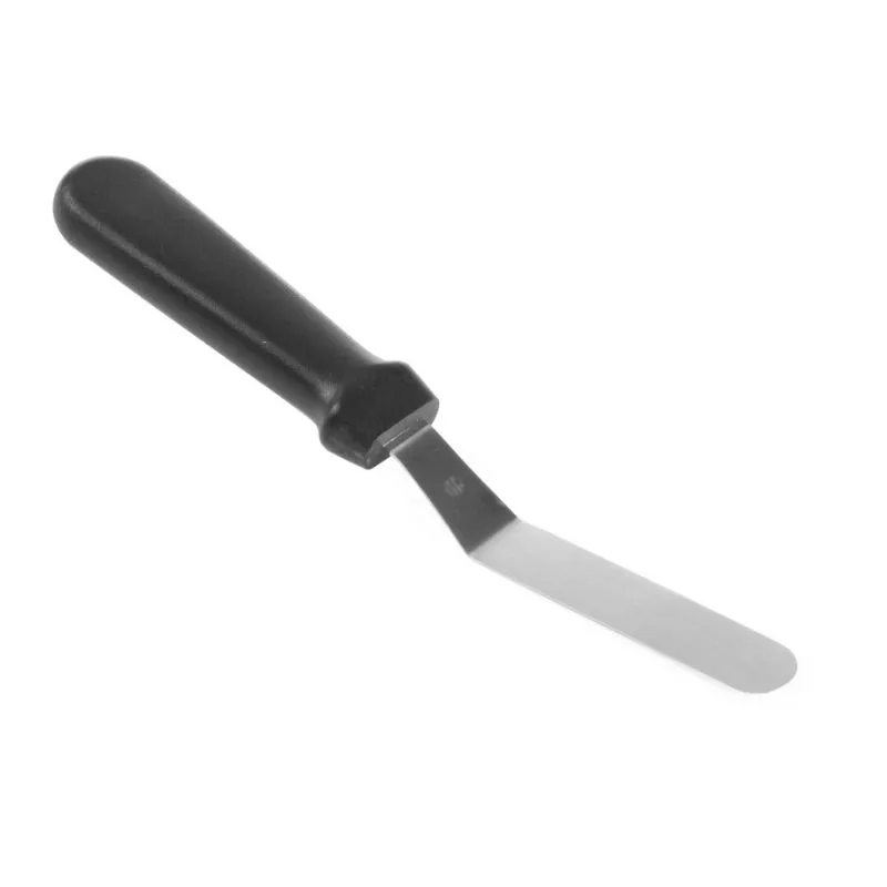 Spatola per Crêpes Inox Angolata con Manico in PP - 11 cm
