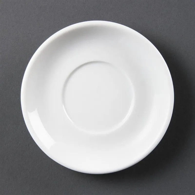 Sottotazza per Tazza da Espresso Impilabile Bianca 85 ml - Set di 12