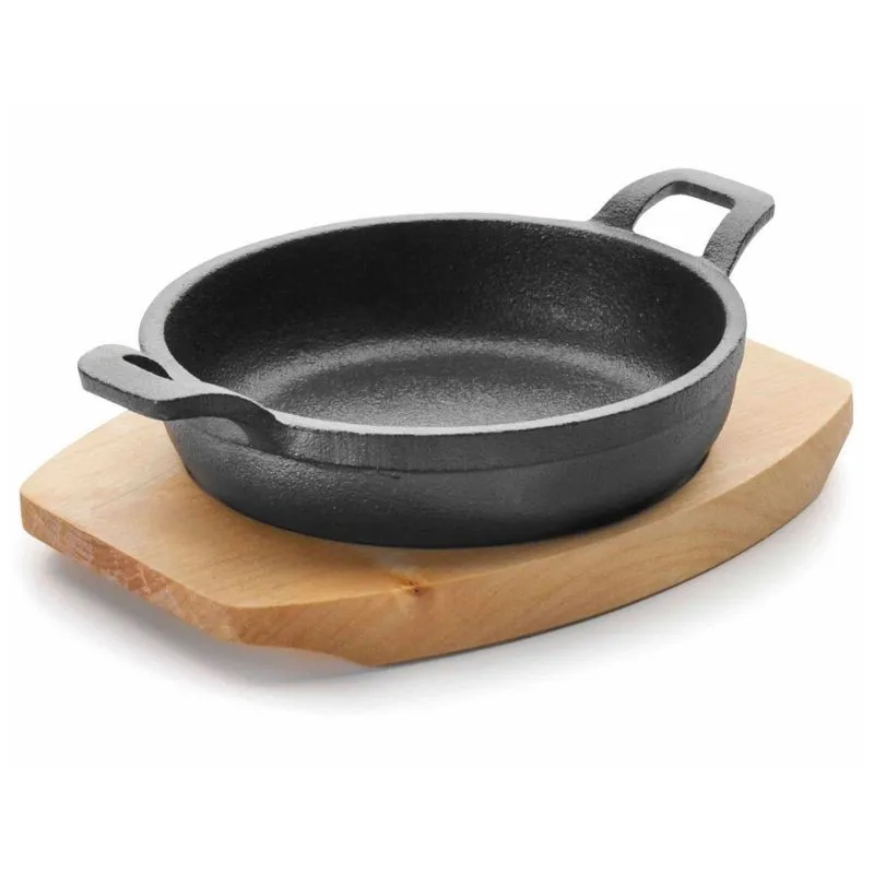 Casseruola Rotonda Magma Con Base In Legno - Ø 12,5 Cm
