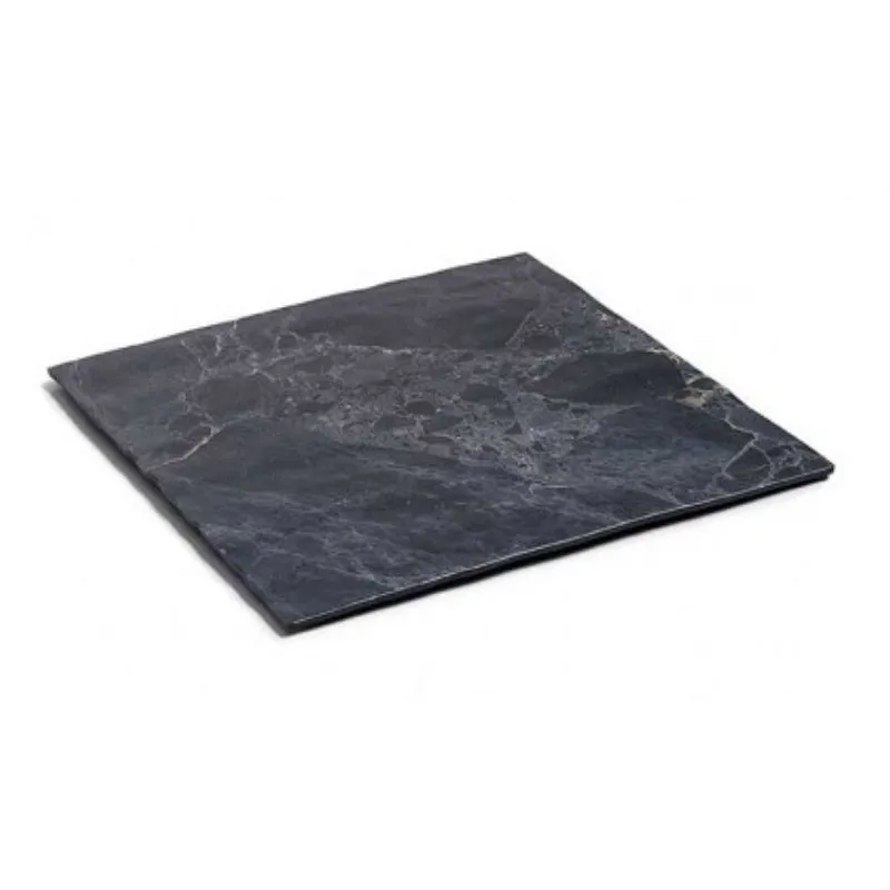 Piatto Quadrato "Stone" In Melamina - 285 X 285 Mm