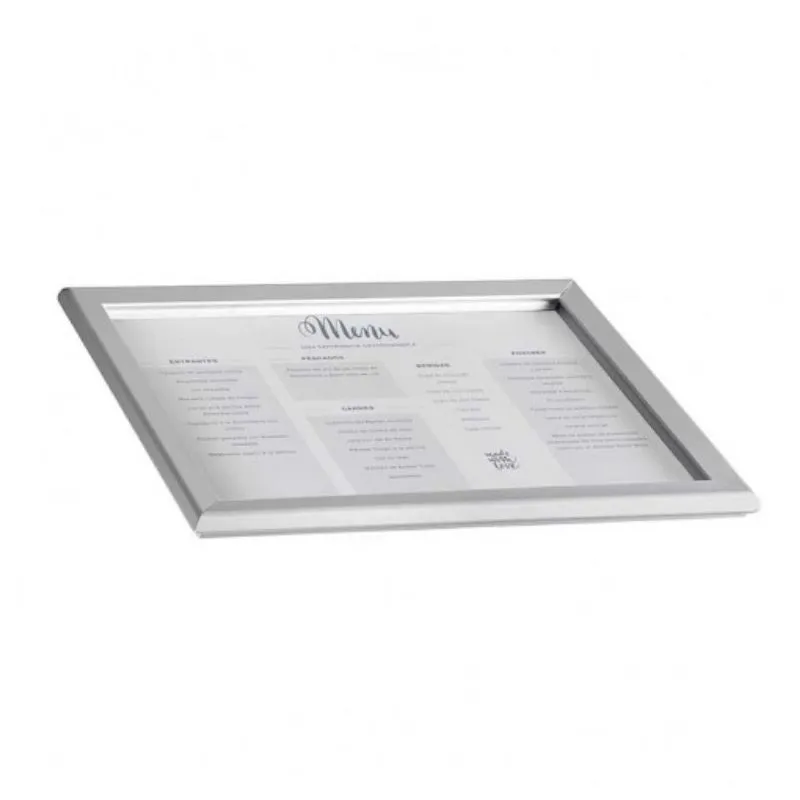 Porta-menu in alluminio - A3