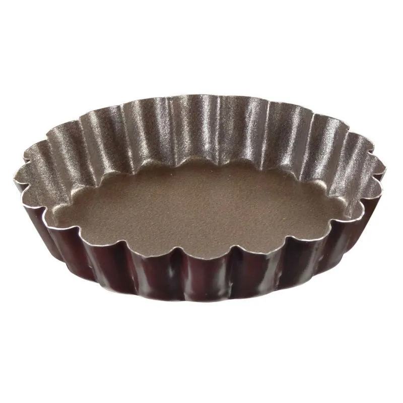 Stampo per Tartellette Rotonde Scanellate - Ø 100 mm - Confezione da 6