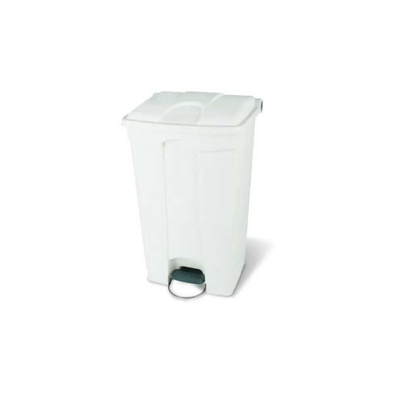 Cestino con pedale bianco - 90 L
