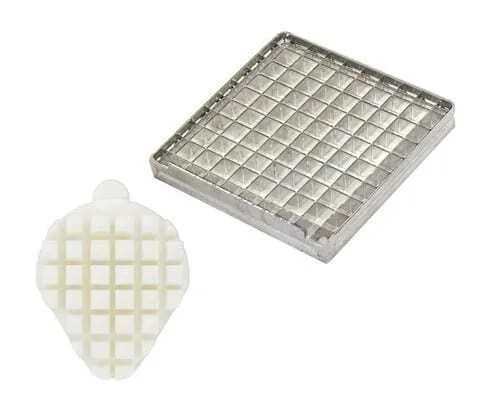 Coltello e spingitore per tagliare le patatine - 6 x 6 mm