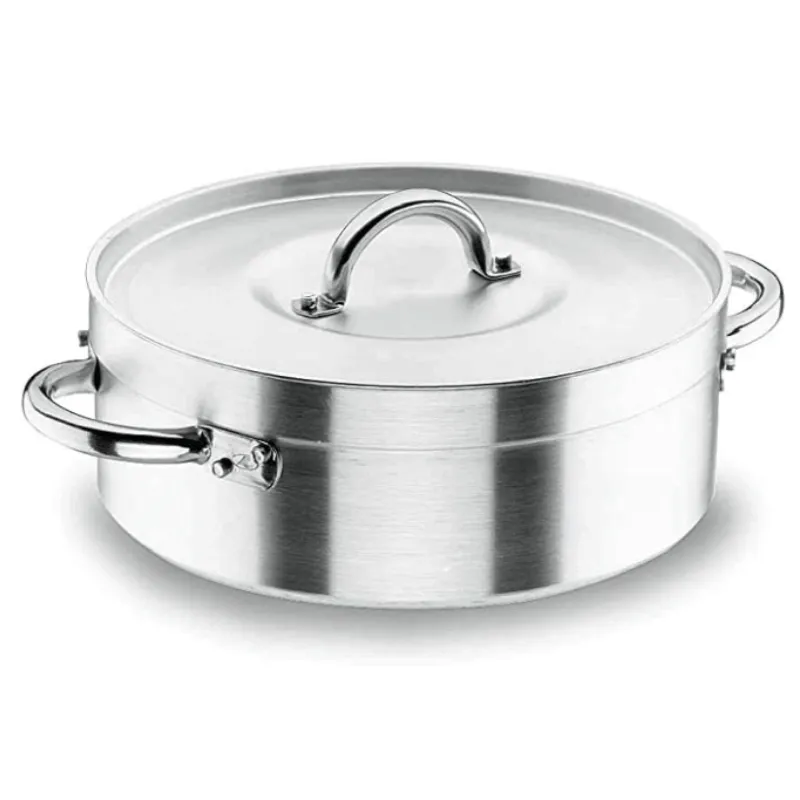 Braiser Professionale con Coperchio - Chef-Aluminio - ø 28 cm - 6,7 L