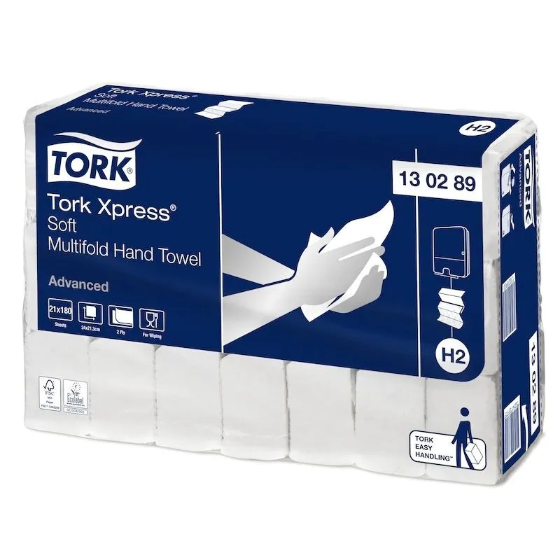 Asciugamani Interfoliati Morbidi Advanced Bianchi - Tork Xpress® - 21 x 180 Fogli