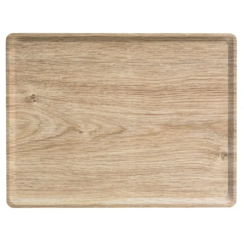 Vassoio Rettangolare in Laminato Melaminico - 280 x 200 mm - Rovere Chiaro - Confezione da 20