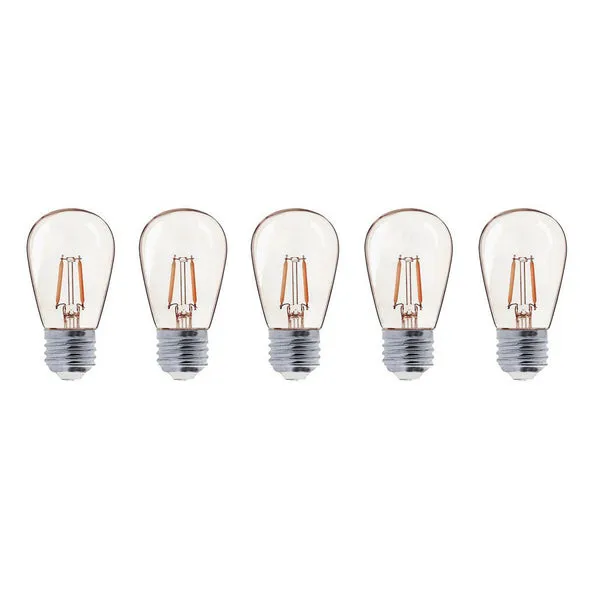 Lampadina a filamento - Lampadina per feste a filamento - Pacco da 5