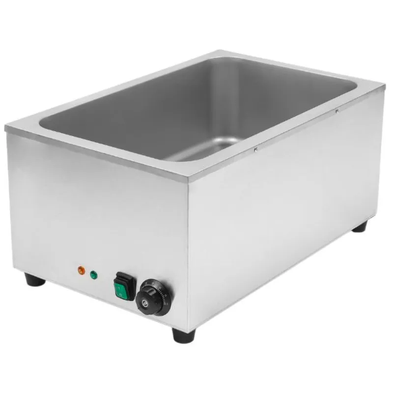 Bain-Marie Professionale GN 1/1 20 L 1200 W Inox, Termostato 25-85 °C, Mantenimento al Caldo CHR
