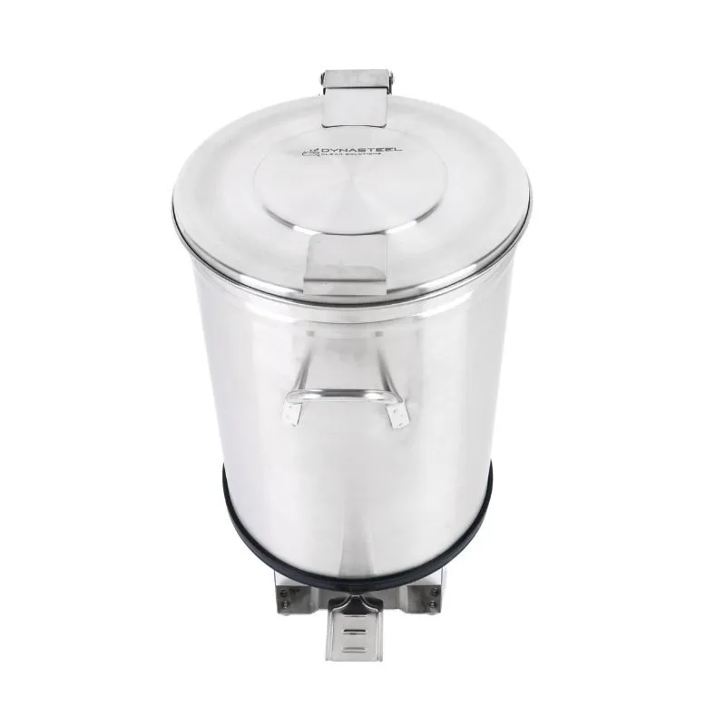 Cestino in acciaio inossidabile con pedale - 100 L