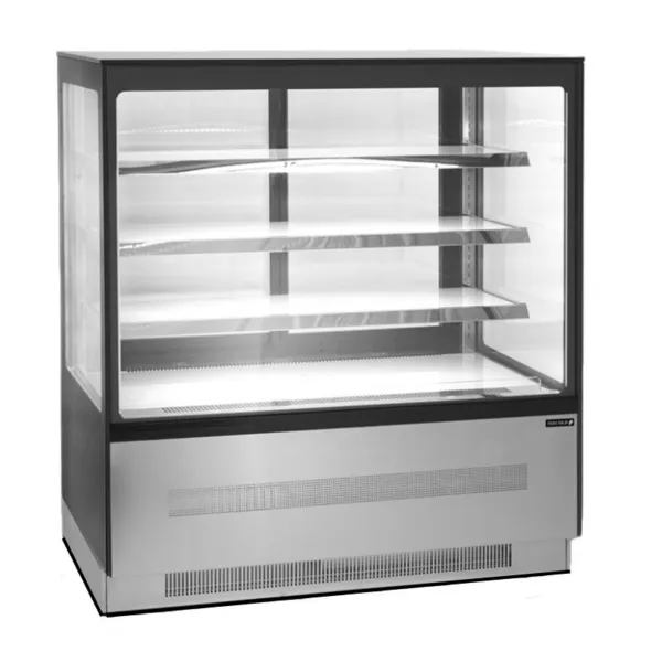 Vetrina Refrigerata Banco 2 Porte Vetrate Nere - 210 L