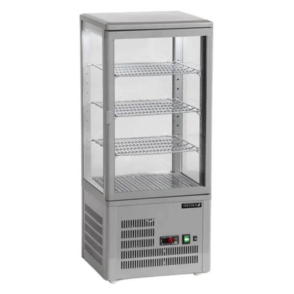 Vetrina Refrigerata da Banco Porta Vetrata Grigia - 78 L