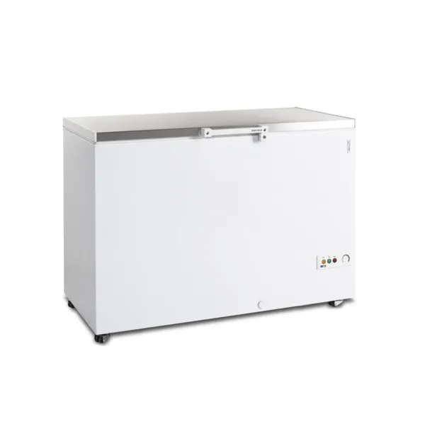Congelatore a Pozzetto con Coperchio in Acciaio Inox - 377 L