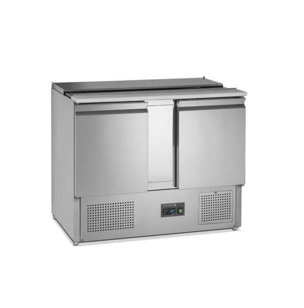 Saladette Refrigerata GN 1/1 in Acciaio Inox - 2 Porte - 240 L - 3 GN 1/1
