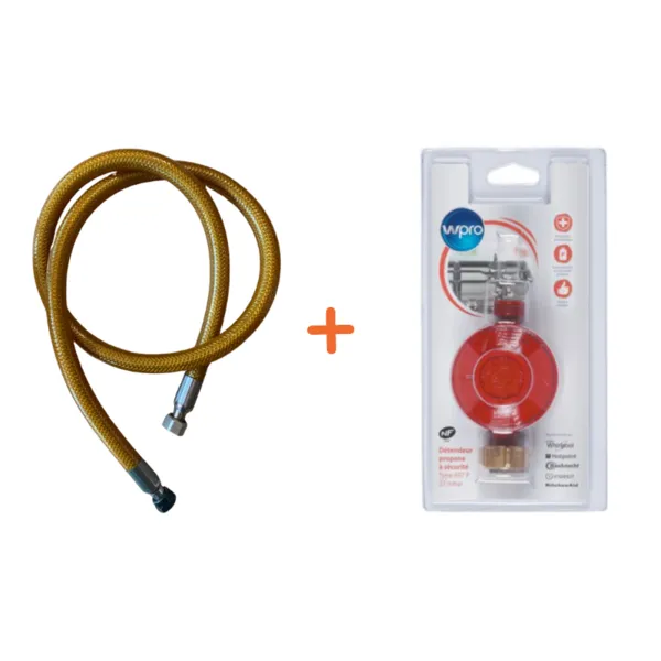 Kit di collegamento al gas propano per friggitrice a gas da 23 L.