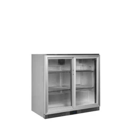 Retrobar Refrigerato - 2 Porte in Vetro Scorrevoli - 191 L