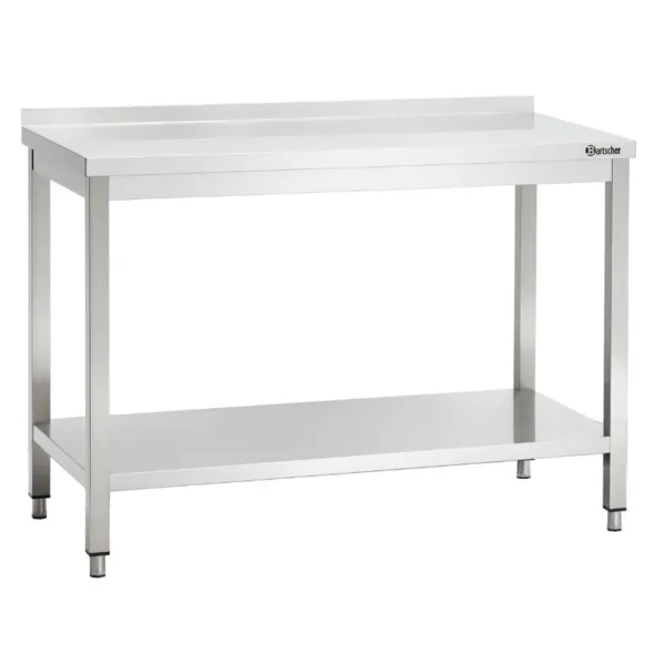 Tavolo Inox con Alzatina - L 1300 x P 700 mm