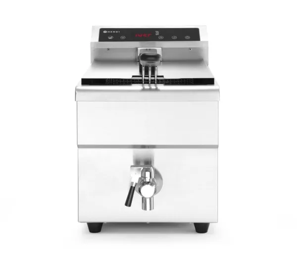 Friggitrice ad induzione con rubinetto di scarico - 8 L