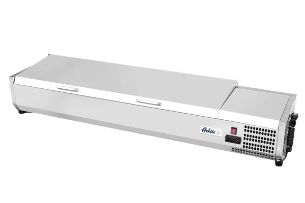 Vetrina Refrigerata con Coperchio in Acciaio Inox - 9 x GN 1/3