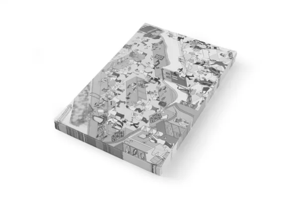 Set da tavola in carta da forno con motivo disegnato - 420 x 275 mm