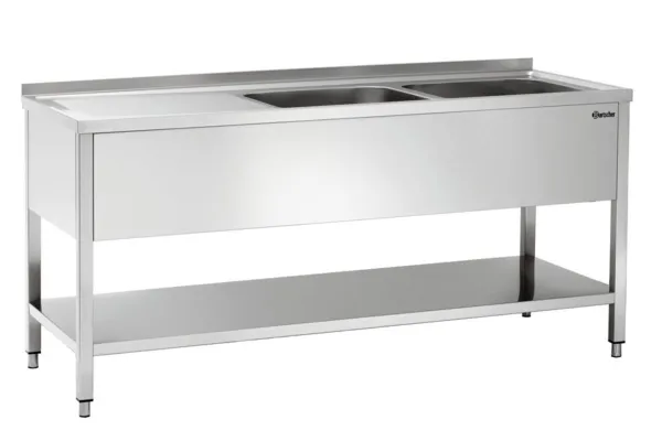 Lavabo Lavanderia Scolapiatti a Sinistra - 700 x 1800 mm
